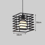 Retro loft industrial iron hanging lights E27 110V 220V LED black pendant lamps for kitchen living room bedroom aisle restaurant