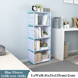 Multilayer Simple Assembled Bookshelf Corner Closet Sundries Book Storage Organizer Easy Moving Shelf Bookcase Kids Home Decor