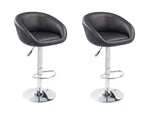 VidaXL Bar Stools 2 Pcs Black 360 Degrees Rotated Living Room Chairs Suitable For Home Or Office 60163