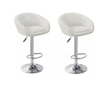 VidaXL Bar Stools 2 Pcs Black 360 Degrees Rotated Living Room Chairs Suitable For Home Or Office 60163