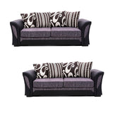 Panana Livingroom Furnitures Sofa set Armchair Faux leather & fabric Foam 2 /3 /2+3/3+3 Seats