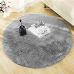 Fluffy Round Rug Carpets for Living Room Decor Faux Fur Rugs Kids Room Long Plush Rugs for Bedroom Shaggy Area Rug Modern Mats