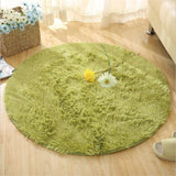 Fluffy Round Rug Carpets for Living Room Decor Faux Fur Rugs Kids Room Long Plush Rugs for Bedroom Shaggy Area Rug Modern Mats