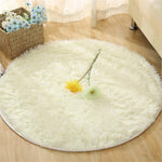 Fluffy Round Rug Carpets for Living Room Decor Faux Fur Rugs Kids Room Long Plush Rugs for Bedroom Shaggy Area Rug Modern Mats