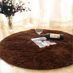 Fluffy Round Rug Carpets for Living Room Decor Faux Fur Rugs Kids Room Long Plush Rugs for Bedroom Shaggy Area Rug Modern Mats