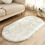 80*180cm Oval Fur Faux Artificial Sheepskin Carpet Washable Seat Pad Fluffy Rugs Hairy Wool Soft Warm Carpets For Living Room