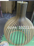 Modern Black Wood Birdcage E27 bulb Pendant light norbic home deco bamboo weaving wooden Pendant lamp