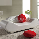 1.8M Creative Personality Leather Art Sofa Double Place Combination Modern Sofa Minimalist Design Style Leather Sofa 1PC